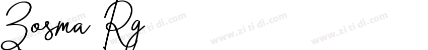 Zosma Rg字体转换